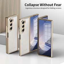 For Samsung Galaxy Z Fold 7/6/5/4/3 Hard Case Hinge Cover+Front Screen Protector