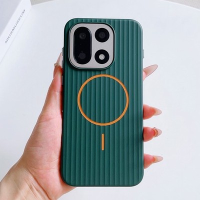 For OnePlus 15, Phone Case Hybrid Armor Leather Texture Wireless Charge Cover