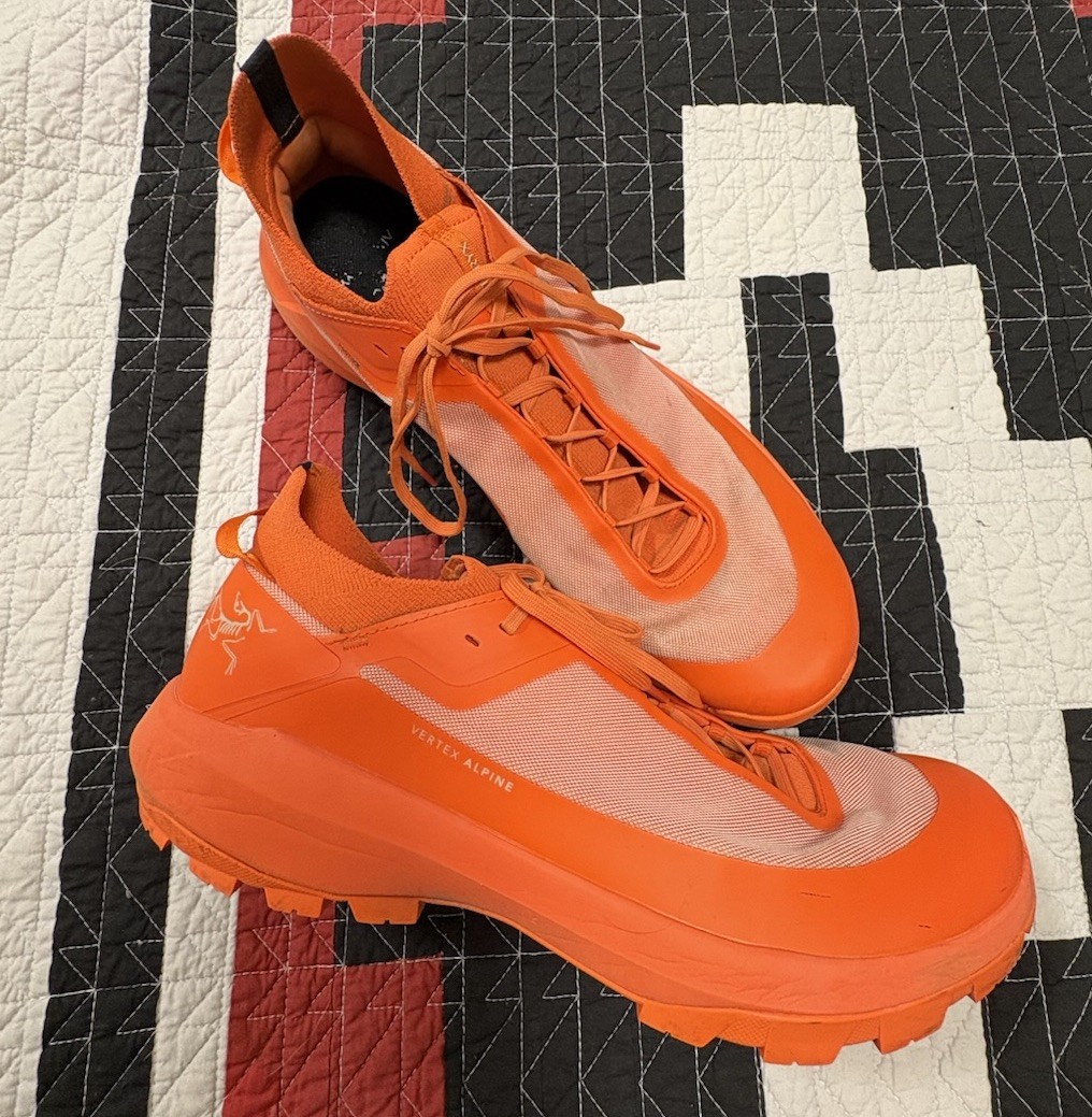 ARC'TERYX Vertex Alpine Mens 12 Orange Trail Running Technical approach shoe thumbnail 8