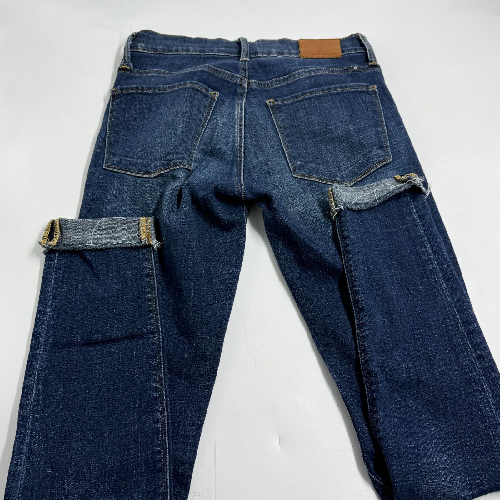 Lucky Brand Womens Brooke Skinny Size 2 Blue Stretch Denim Skinny Leg Jeans Fit thumbnail 7