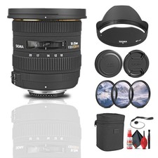 Sigma 10-20mm f/2.5 EX DC HSM Art Lens for Nikon F Bundle
