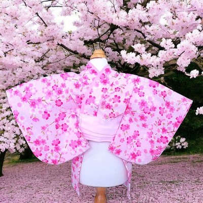 Pet Yukata Sakura Dance Pink (Dog/Cat)