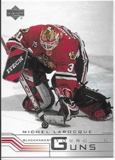 2001-02 Upper Deck MICHEL LAROCQUE Young Guns rookie card #183. rookie card picture