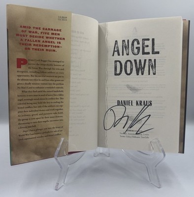 DANIEL KRAUS ANGEL DOWN SIGNED AUTOGRAPHED PULIZTER PRIZE HC 1ST ED / 3RD BOOK 2