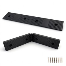 1.5" Heavy Duty Rubber Curb Ramps for Driveways, Sidewalks, and Shed Access