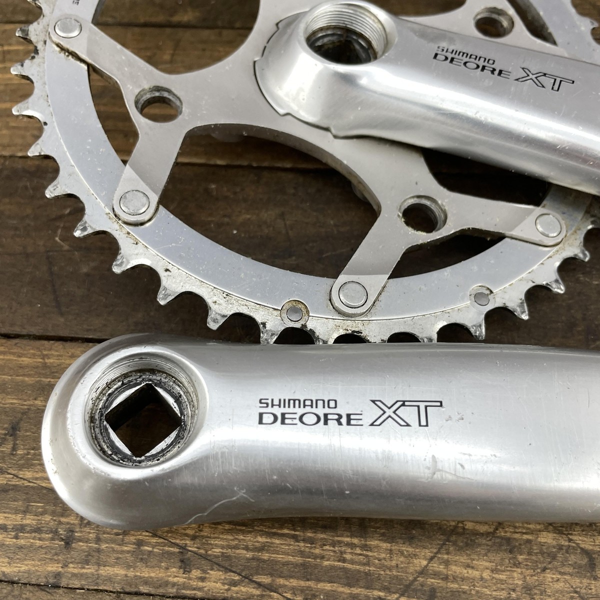 Vintage Shimano Deore XT FC-M739 Crankset 175mm Japan IG Chain