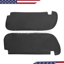 New Sun Visor Leather Cover Black Replacement...