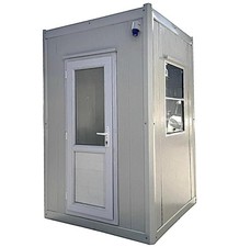 Modular Kiosk Ticket Booth Security Hut Portable Cabin 150x150 cm