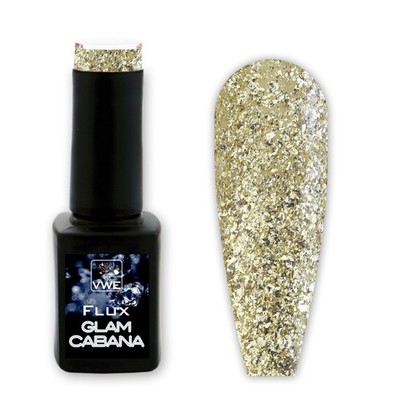UV/LED Gel Polish Flux Polix Glam Cabana, 12ml - glam gold (UVPOGC-02)