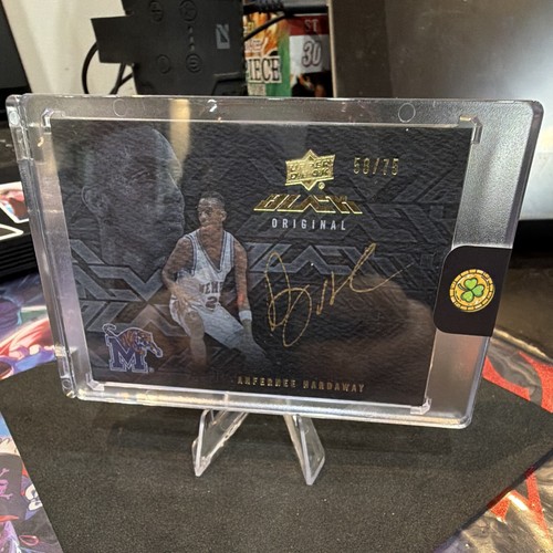 Upper Deck UD Black 2013-14 Anfernee Hardaway Memphis Tigers Auto S-HA 50/75
