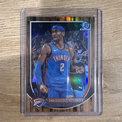 2025-26 Bowman Shai Gilgeous-Alexander Chrome Floorboard Refractor 119/125 OKC