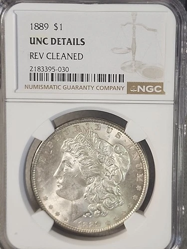 1889-p unc details $1 MORGAN SILVER DOLLAR (90% silver).we have combine shipping