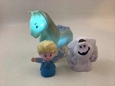 Fisher Price Little People Frozen Elsa Nokk Spirit Horse W/Light Sound Bonus Fig