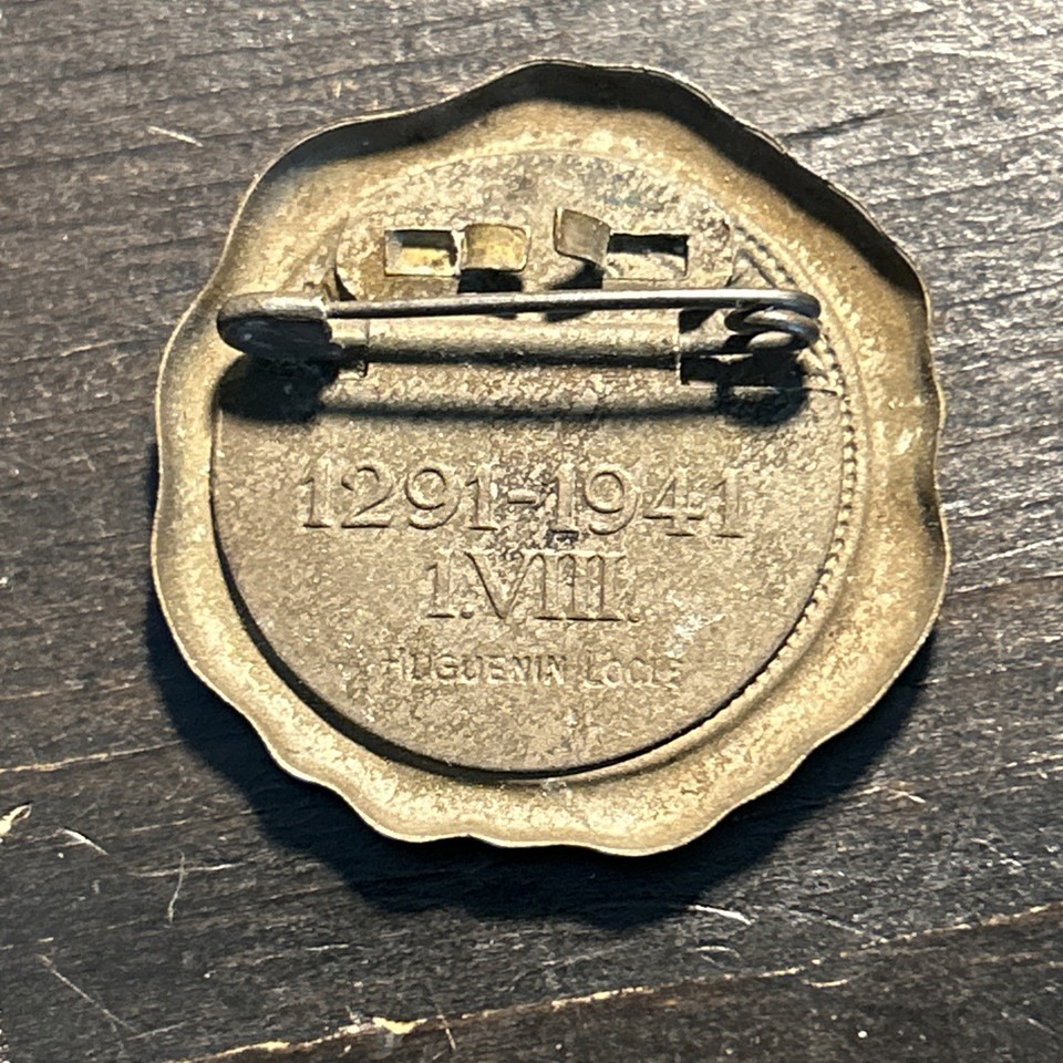 Pin's Badge Fête Nationale Suisse 1934 - Huguenin Le Locle
