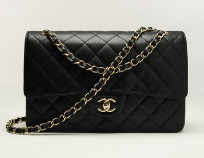 Chanel Classic Flap Bag Jumbo! Original Receipt! Free Samorga Organizer! 