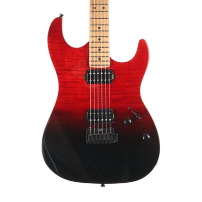 Jet JS-1000 Vulcano E-Gitarre, Transparent Flamed Red (NEU)