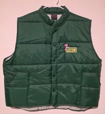 VTG 80s McCoy s Building Supply Puffer Vest - Pink Panther Embroidery (XX-Large)
