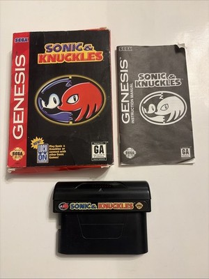 SONIC & KNUCKLES - (SEGA GENESIS, 1994) TESTED + COMPLETE IN BOX CIB