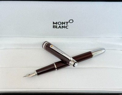Mont Blanc Meisterstück Series Dark Red Resin Fountain Pen 