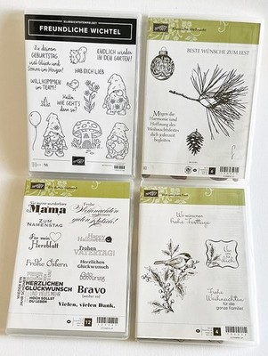 Stampin Up Stempelset 4er Wichtel, Weihnachten, Geburtstag, Feier, Fest, 