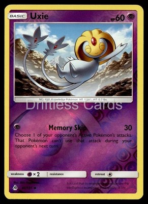 Uxie 41/131 Uncommon Forbidden Light Pokemon Reverse Holo LP