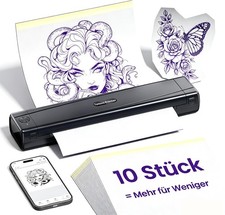 A887 Bluetooth Tattoo A4 Drucker Stencil Schablone Transfer Nadeldrucker