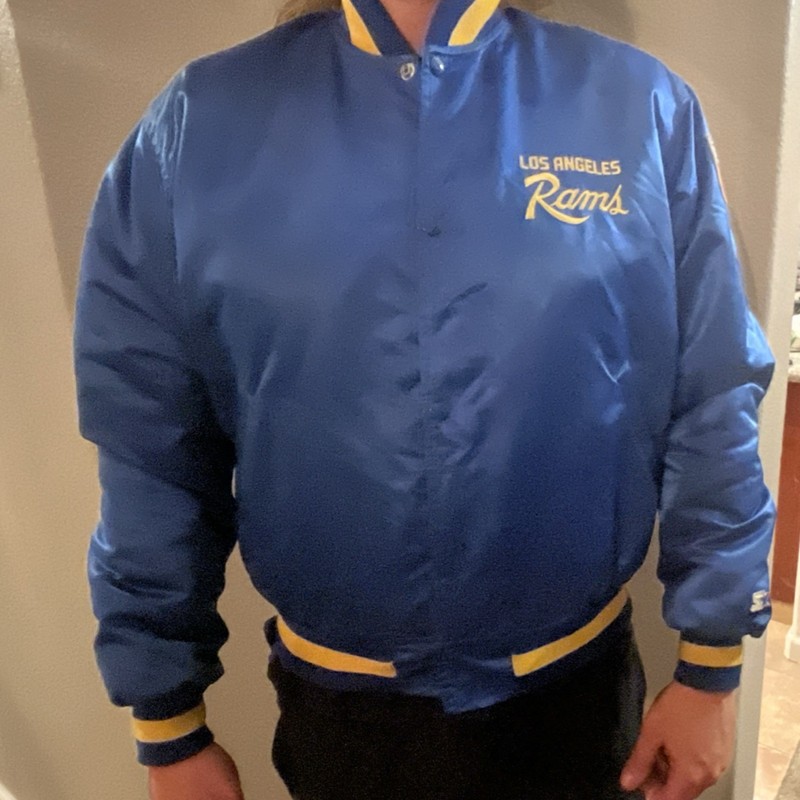 Starter Los Angeles Rams NFL Officially Licensed Jacket XL Blue Yellow