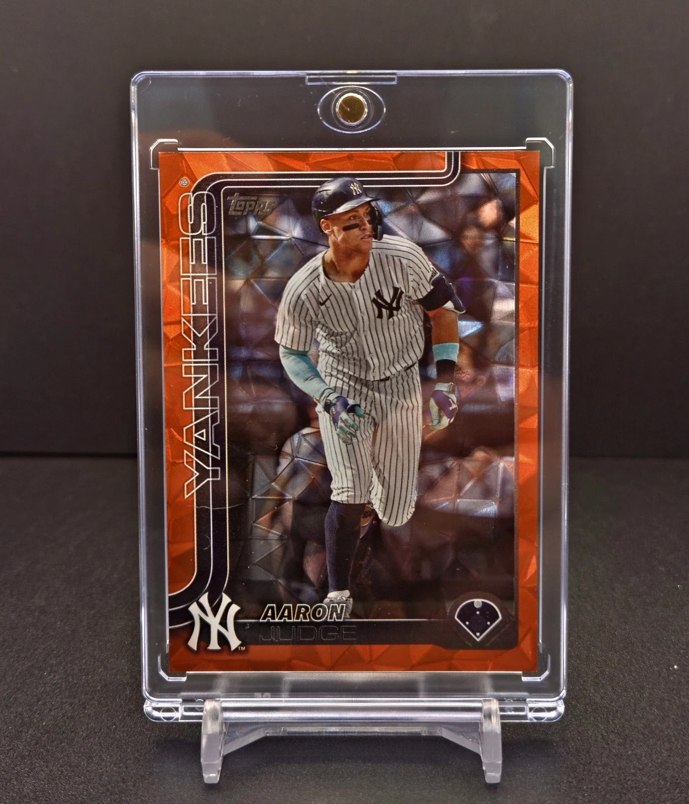 2025 Topps Aaron Judge #300 Orange Diamante Foil /25 SSP New York Yankees
