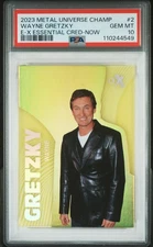 WAYNE GRETZKY 2023 UD METAL ESSENTIAL CREDENTIALS NOW PARALLEL /49 PSA 10 POP 1