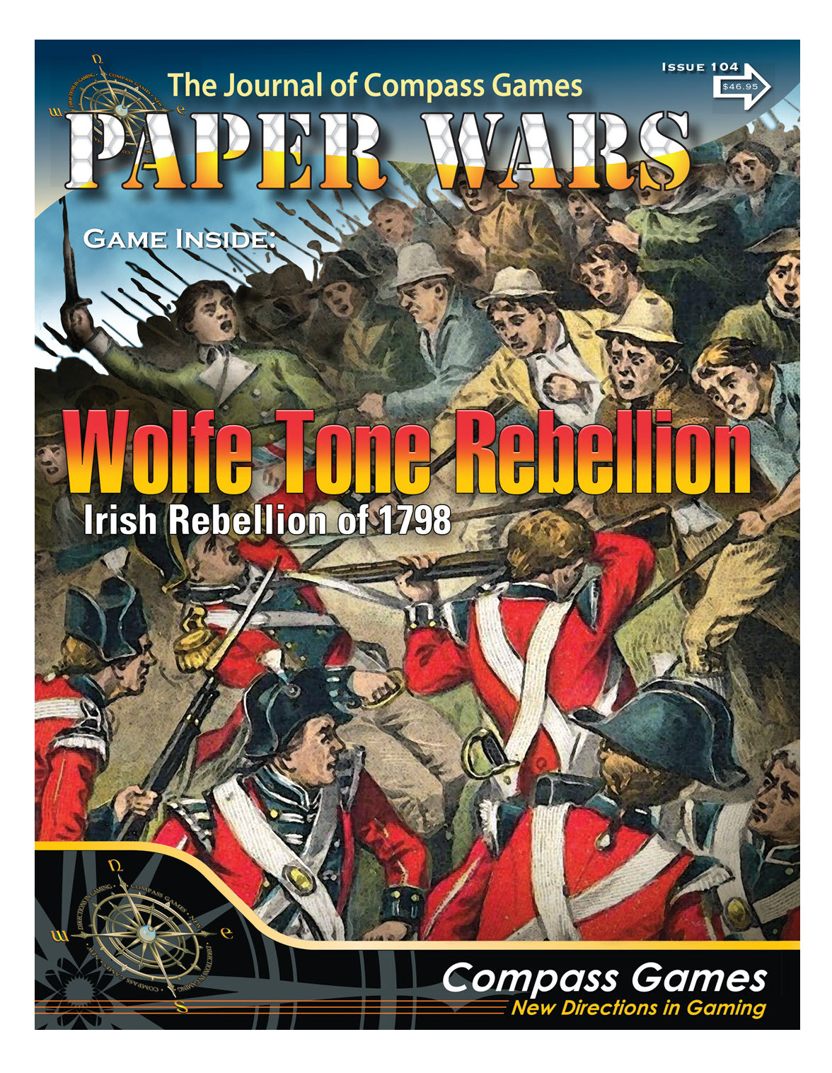 Бумажные войны от Compass Games Выпуск #104: Восстание Вулфа Тона