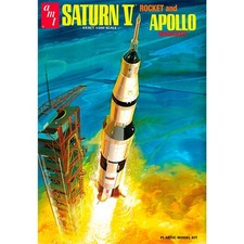 AMT 1174 Saturn V Rocket & Apollo Spacecraft 1:200 Plastic Model Kit