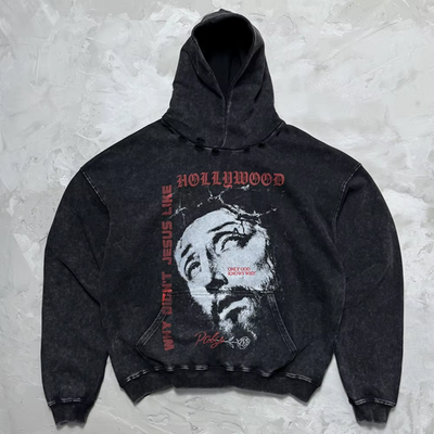 Paly Hollywood Why Didn't Jesus Like Hoodie 'Black' Men's
