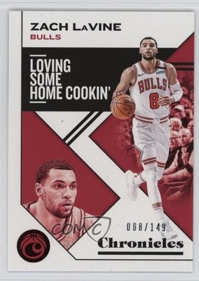 2019-20 Panini Chronicles Red 8/149 Zach LaVine #43 1u5y