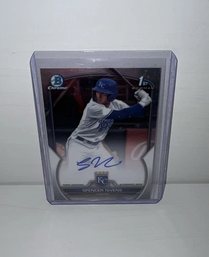 2023 Bowman Draft Chrome Spencer Nivens 1st Autograph #CDA-SN Royals