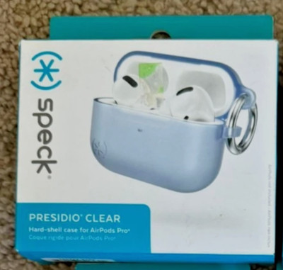Speck PRESIDIO CLEAR w/SOFT TOUCH COATING Hard-Shell Case for AirPods Pro 1 & 2
