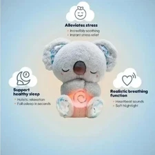 Relief Koala Breathing Stuffed Toy, Anxiety Relief Plush Breathing Animal, Sleep