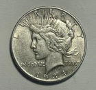 1934 S PEACE DOLLAR VF-XF