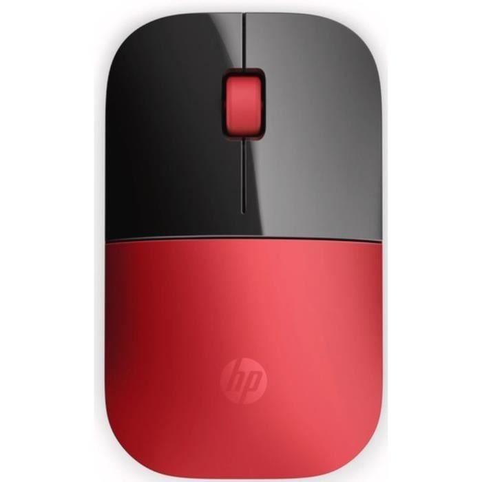 Souris sans fil HP Z3700 rouge pour travailler en déplacement avec style