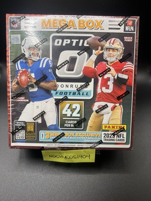 2023 Panini Donruss Optic Football Mega Box (Blue Hyper Parallels) Sealed