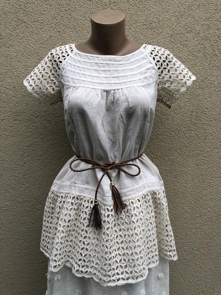 Women Max Mara Shirt Beige Lace 38