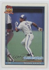 1991 Topps Mookie Wilson #727 1t8