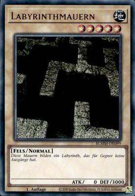 Labyrinthmauern BLMM-DE099 Ultra Rare Monster Mayhem Yugioh Karte Deutsch