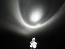 10pcs 2MM WHITE Water Clear High Bright LED Lamps With Free Resistors 6V-9V-12V