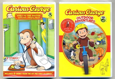 Curious George: Goes to the Doctor, Outdoor Adventures, new DVDs