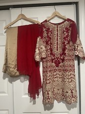 pakistani shalwar kameez chiffon Agha Noor Cotton Silk Full Embroidery