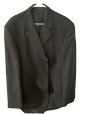 GIANFRANCO RUFFINI Italy Men's 44R Black Blazer Sport Coat Jacket