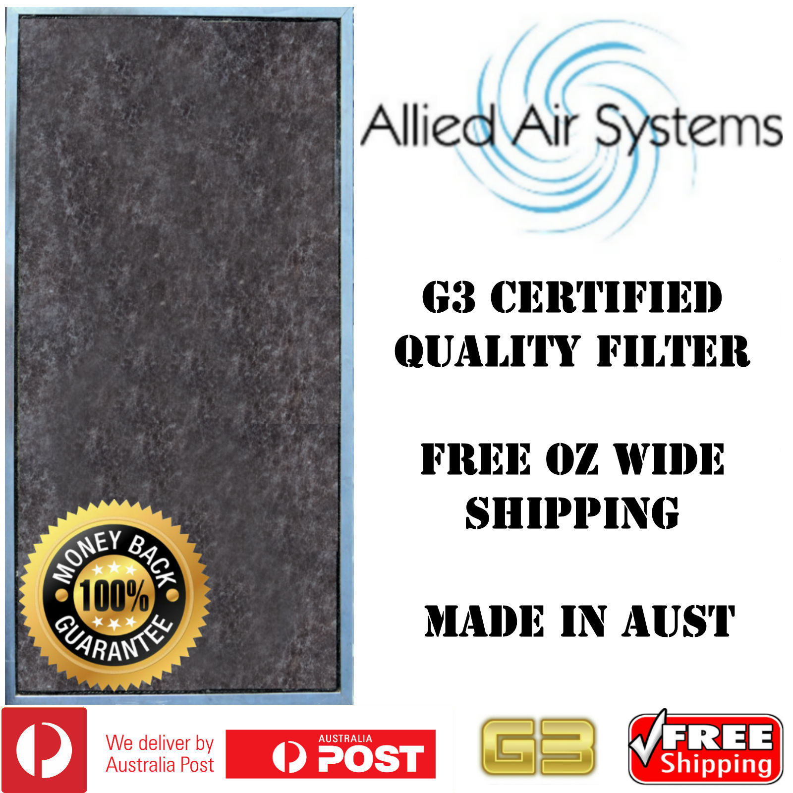 Air Conditioner Filter G3 Superior To G2 Ducted Air Con Material Furnace Heating eBay