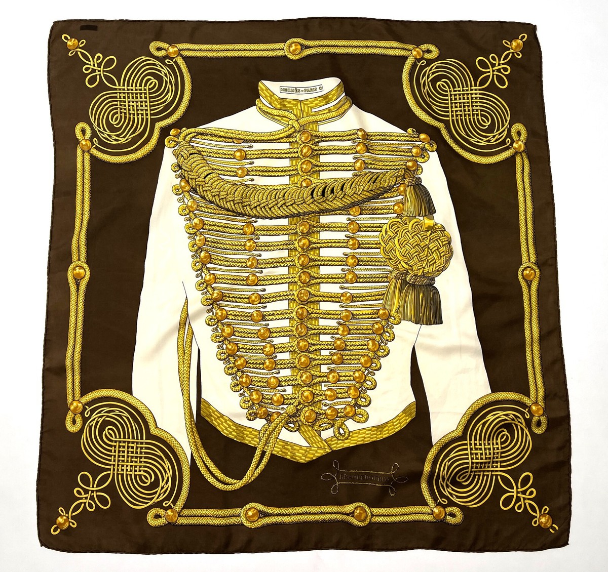 HERMESカレ70ヴィンテージ BRANDEBOURGS Hermes Scarf 70cm 