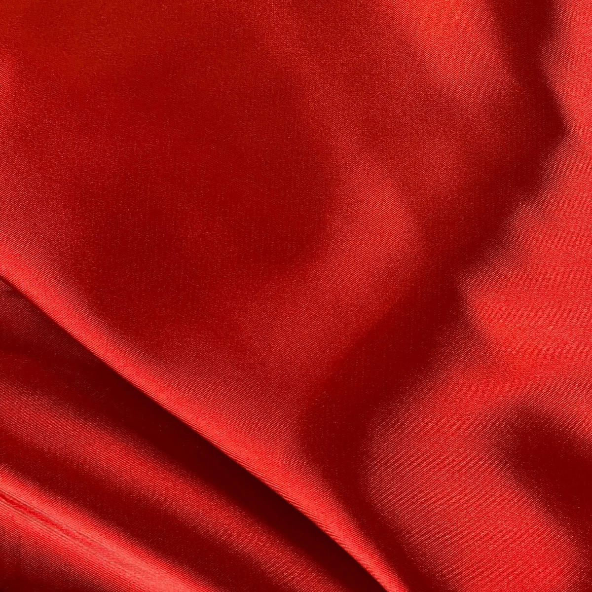 Fiery Red Stretch Satin Fabric 92% Polyester 8% Spandex 56 Wide Fabric per  Yard