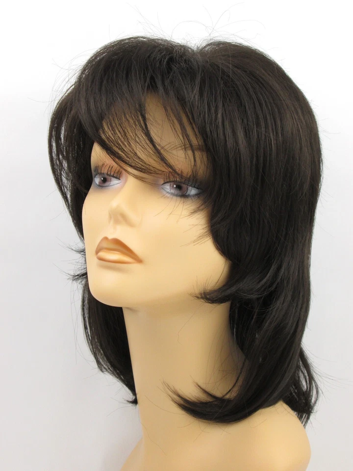 PELUCA ESTILO SALMONETE PELO LISO MUJER 70S 80S CON CAPAS LARGAS Y CORTAS COLEEN Foto 3 de 4